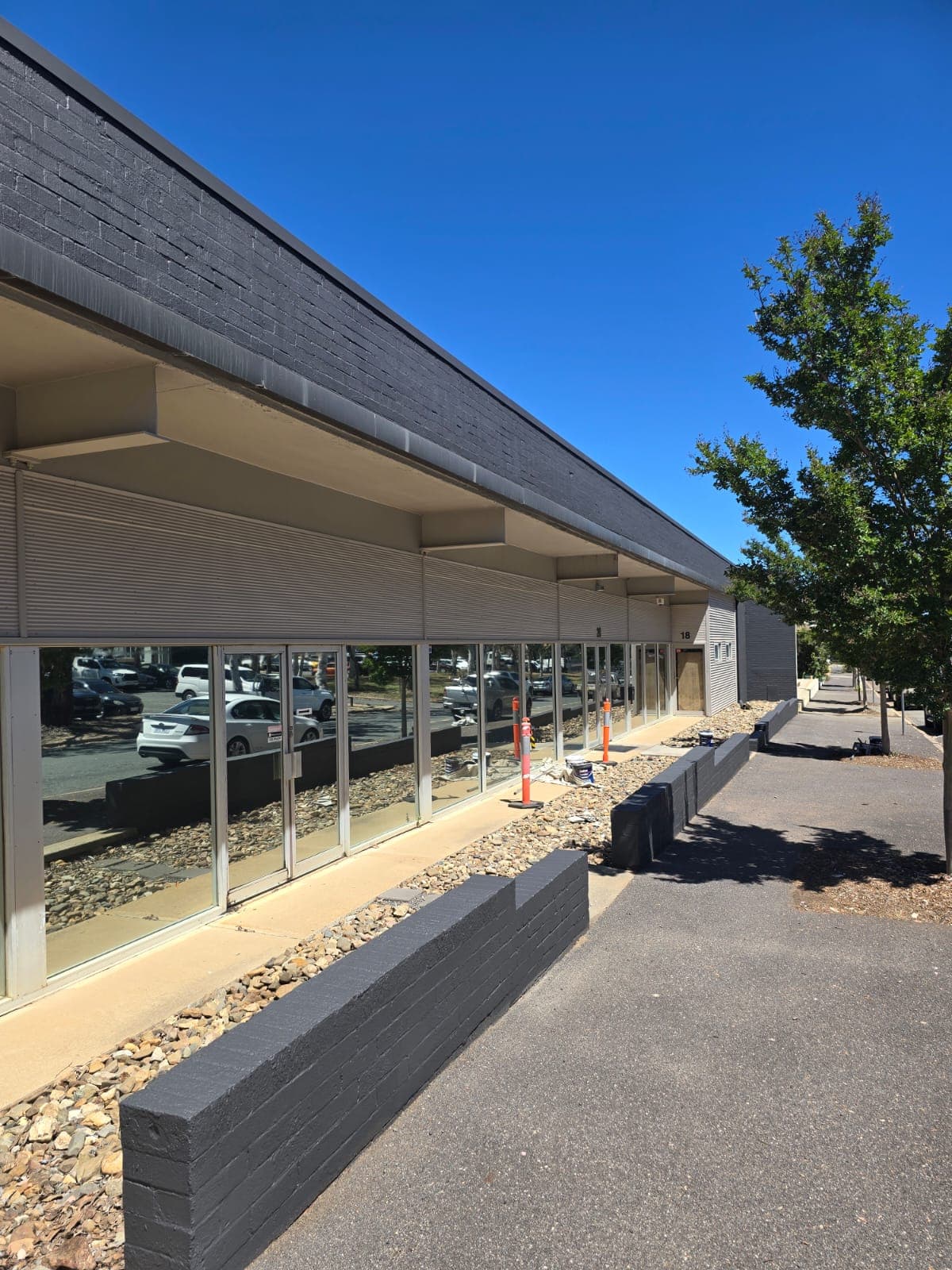Commercial building exterior repainted by ID Painting, Canberra — photo 4